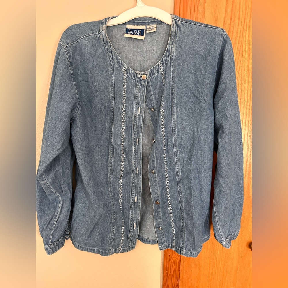 Billblass vintage denim blouse